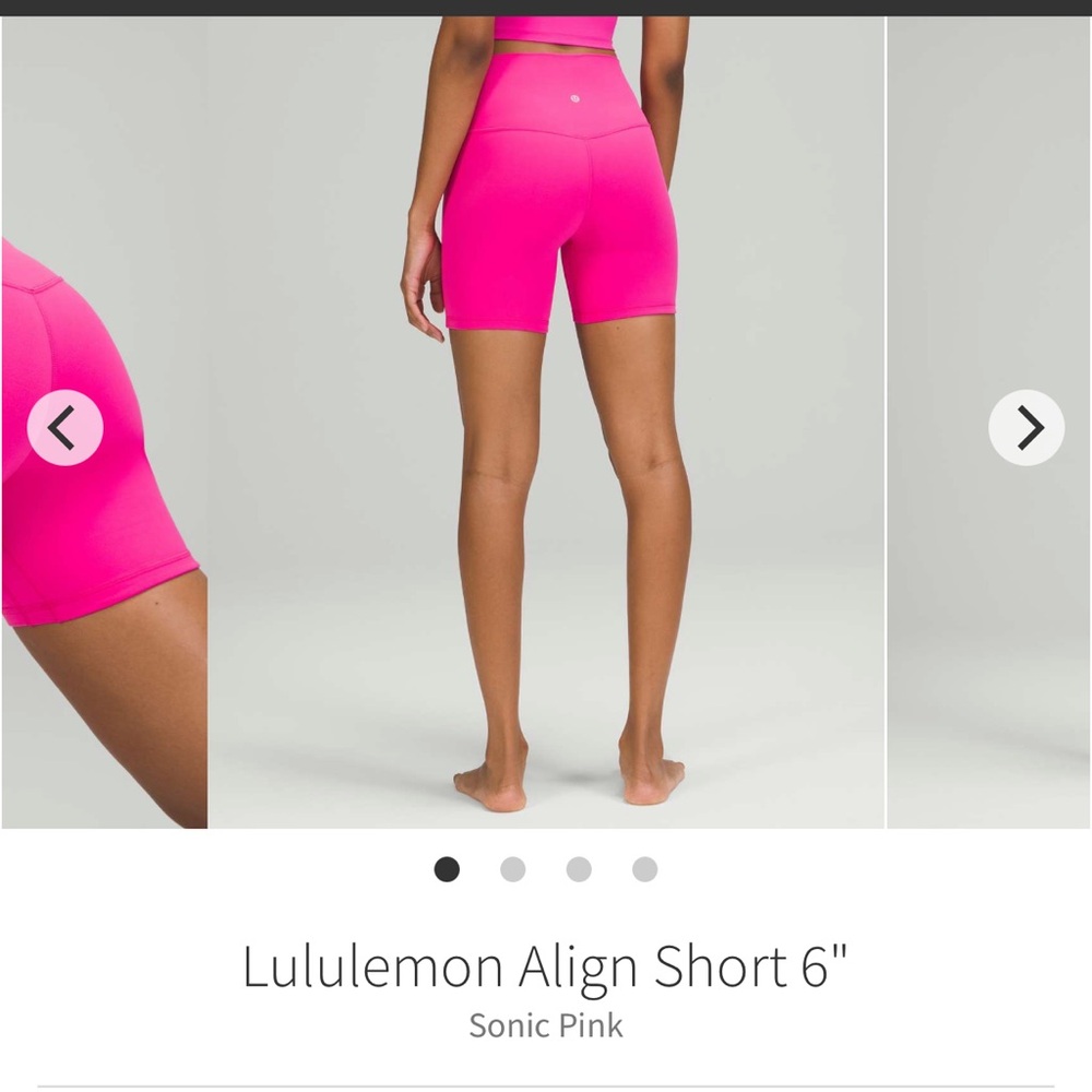 lululemon athletica Align Shorts 6” Sonic Pink